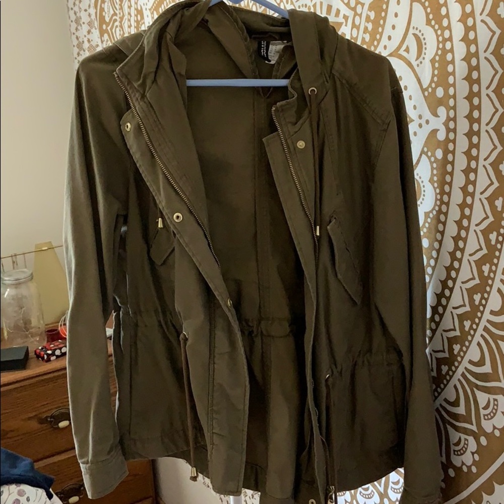 Olive utility jacket